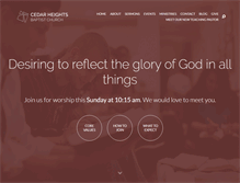 Tablet Screenshot of cedarheightsbaptist.com